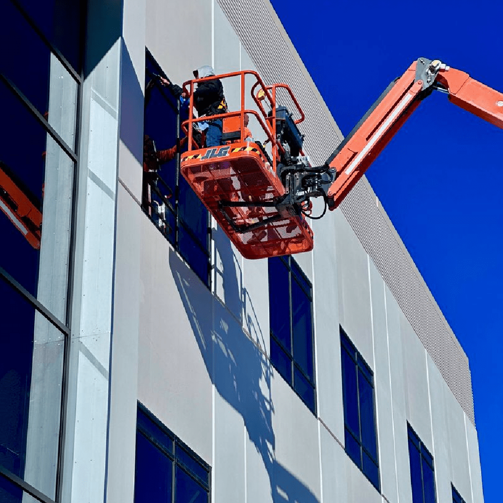 a man in a lift on a lift